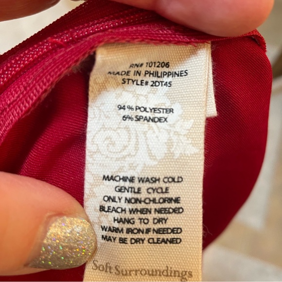 Soft Surroundings satiny ankle pant - Picture 3 of 4